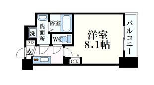 ディームス江坂の物件間取画像